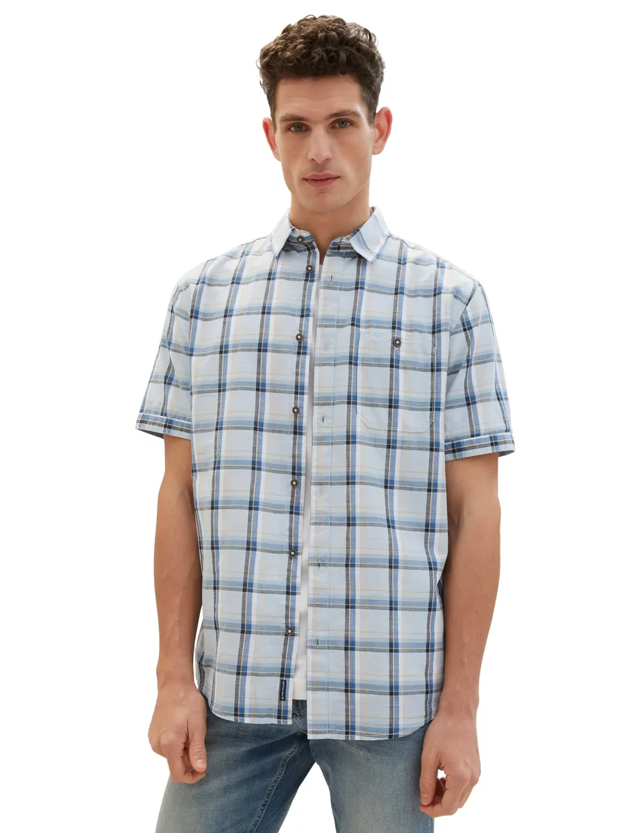 TOM TAILOR рубашка с короткими рукавами и клетчатым узором, цвет Light Blue Multicolor Check
TOM TAILOR рубашка с короткими рукавами и клетчатым узором, цвет Light Blue Multicolor Check