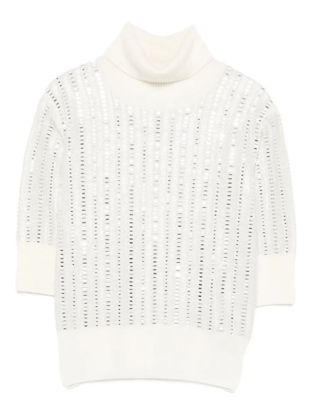 Декорированный топ с высоким воротником Ermanno Scervino, белый
Декорированный топ с высоким воротником Ermanno Scervino, белый