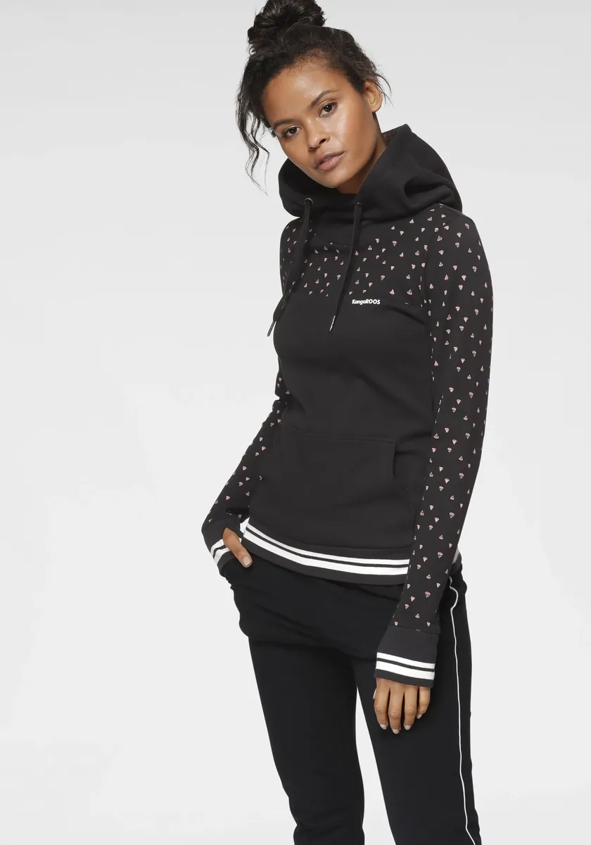 Толстовка KangaROOS с повседневным капюшоном, черный
Толстовка KangaROOS с повседневным капюшоном, черный