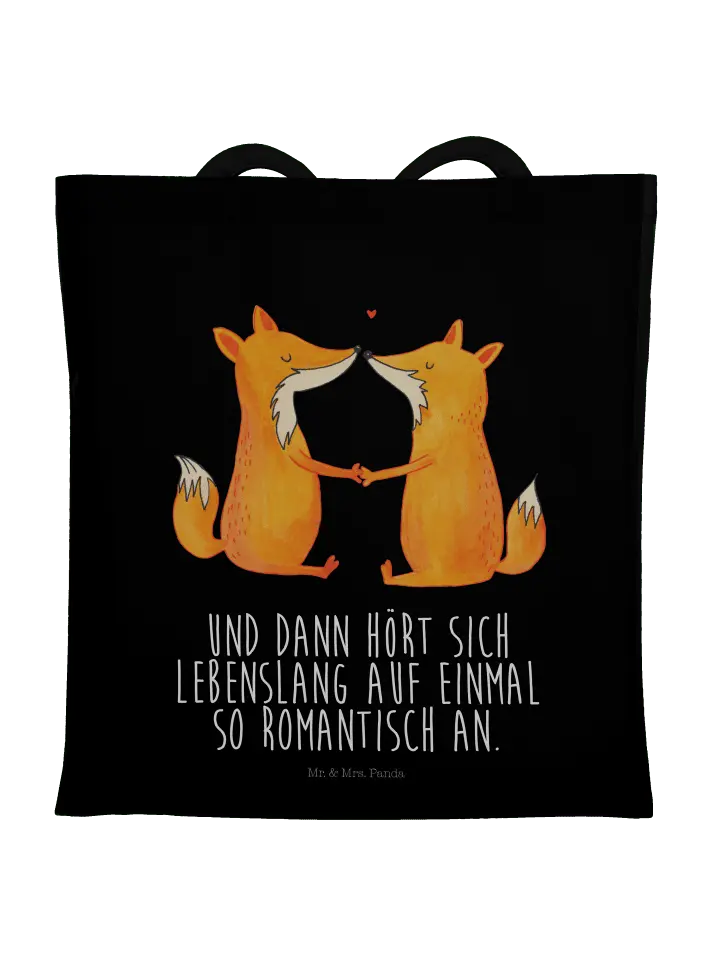 Сумка для переноски Mr & Mrs Panda Füchse Liebe, черный
Сумка для переноски Mr & Mrs Panda Füchse Liebe, черный