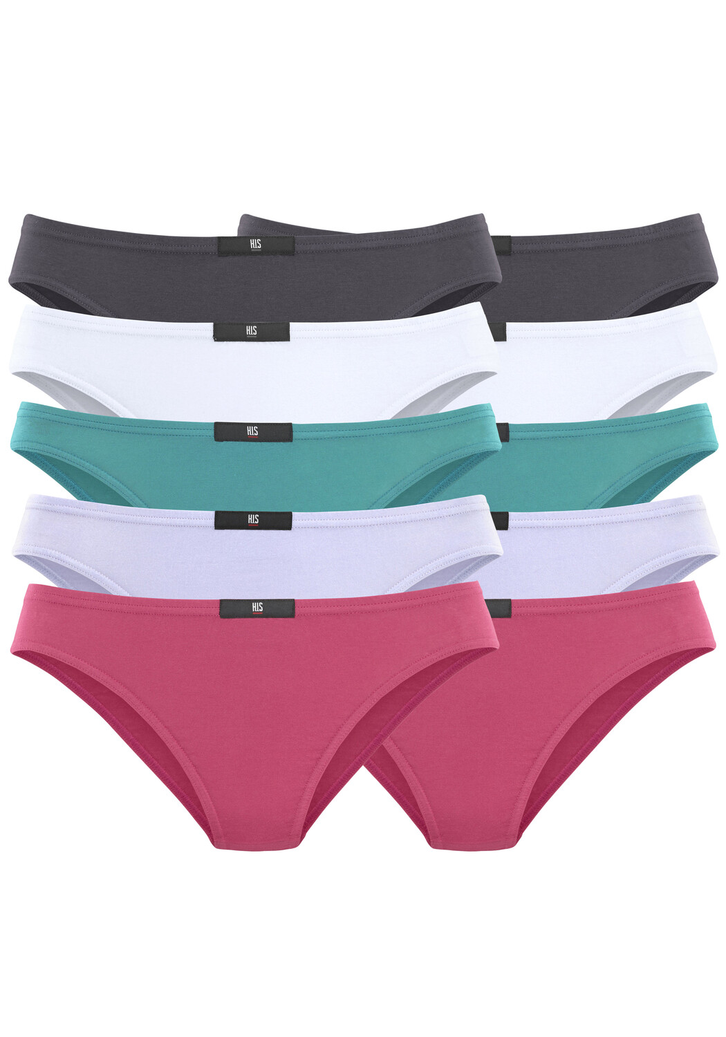 Трусы H.I.S, цвет anthrazit, weiß, mint, flieder, pink
Трусы H.I.S, цвет anthrazit, weiß, mint, flieder, pink