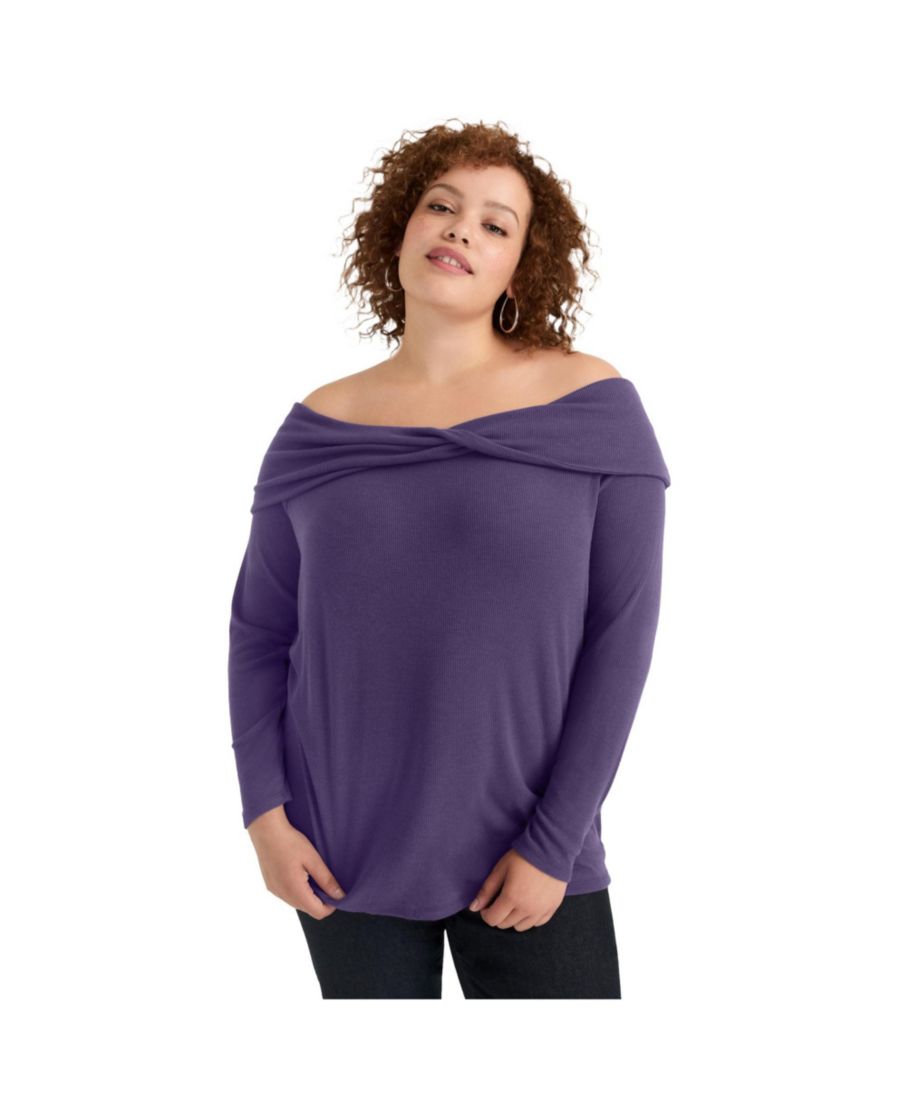 Женский топ June + Vie с открытыми плечами June & Vie, Purple reign
Женский топ June + Vie с открытыми плечами June & Vie, Purple reign