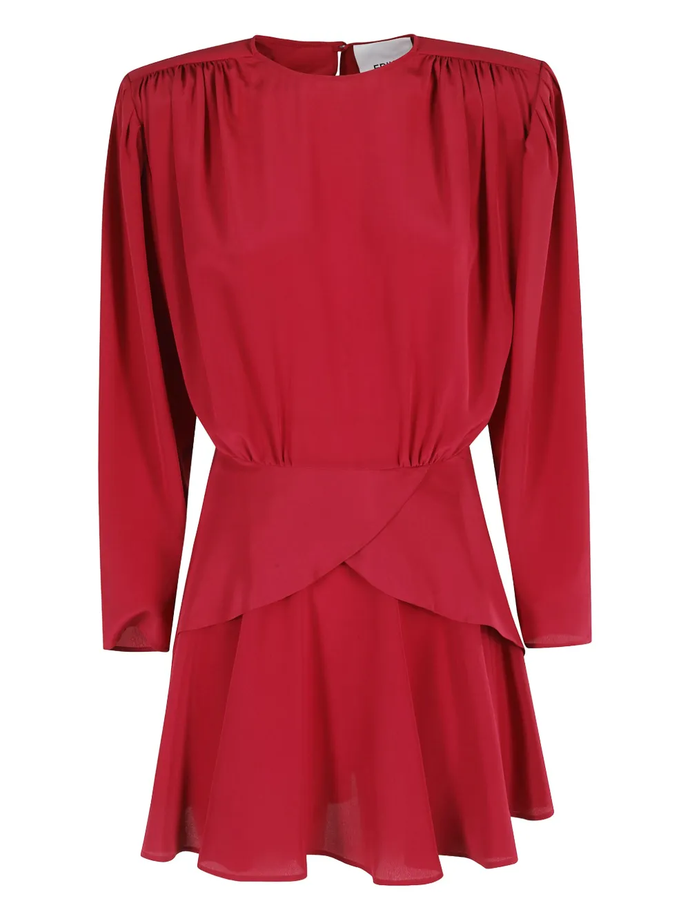 Мини-платье с присборенными плечами и многоярусной юбкой Erika Cavallini, красный
Мини-платье с присборенными плечами и многоярусной юбкой Erika Cavallini, красный