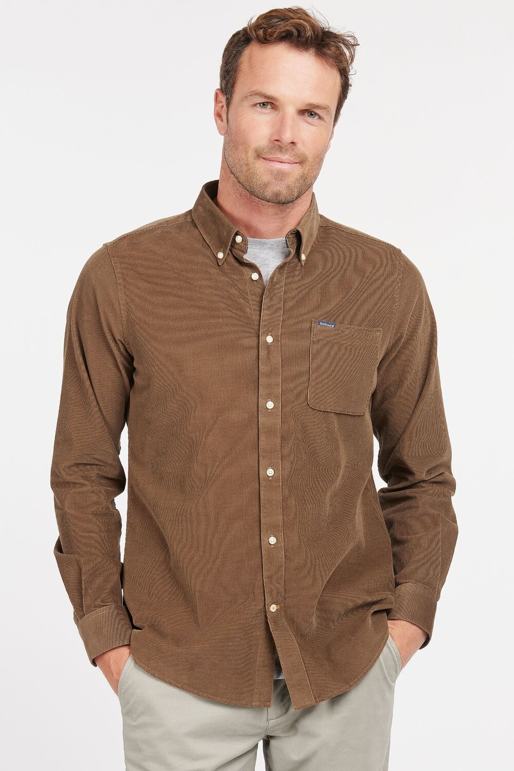 Рубашка из микрокорда Ramsey из 100% хлопка Barbour, коричневый
Рубашка из микрокорда Ramsey из 100% хлопка Barbour, коричневый