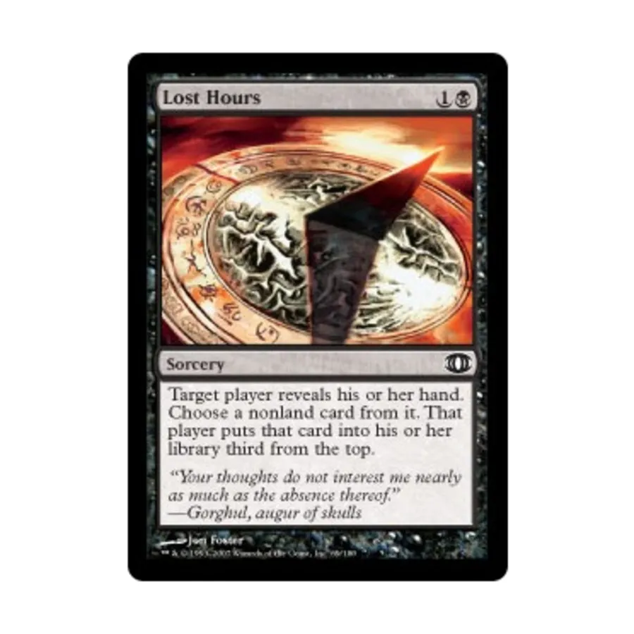 CCG Потерянные часы (С) (Фольга), MTG - Future Sight
CCG Потерянные часы (С) (Фольга), MTG - Future Sight