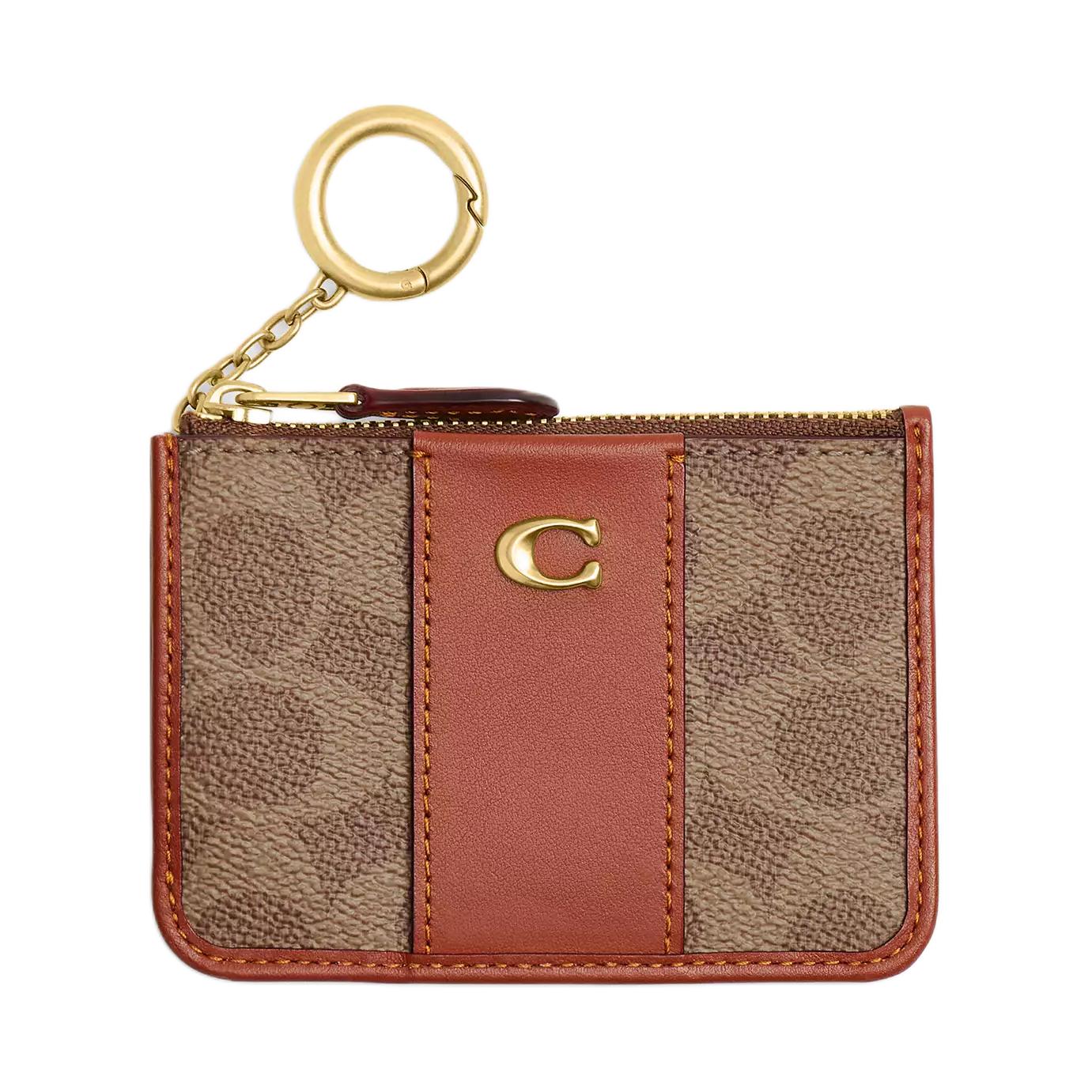 COACH Узкий чехол для айди с картхолдером из телячьей кожи и текстиля мини женский бежево-карамельный, Tan with Caramel
COACH Узкий чехол для айди с картхолдером из телячьей кожи и текстиля мини женский бежево-карамельный, Tan with Caramel