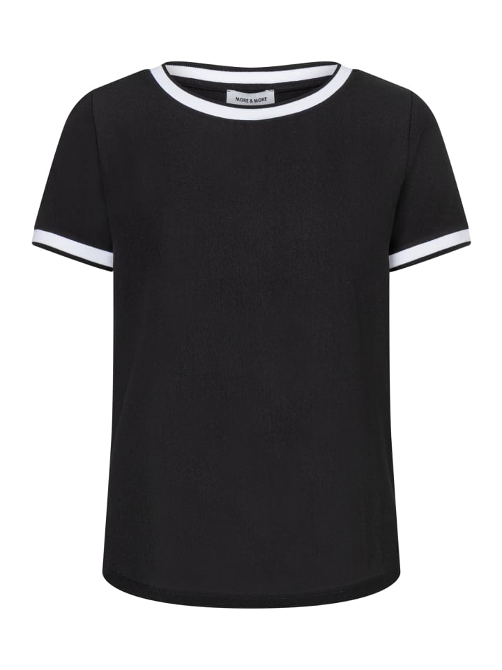 More & More Блузка-рубашка с контрастной черной отделкой
More & More Блузка-рубашка с контрастной черной отделкой