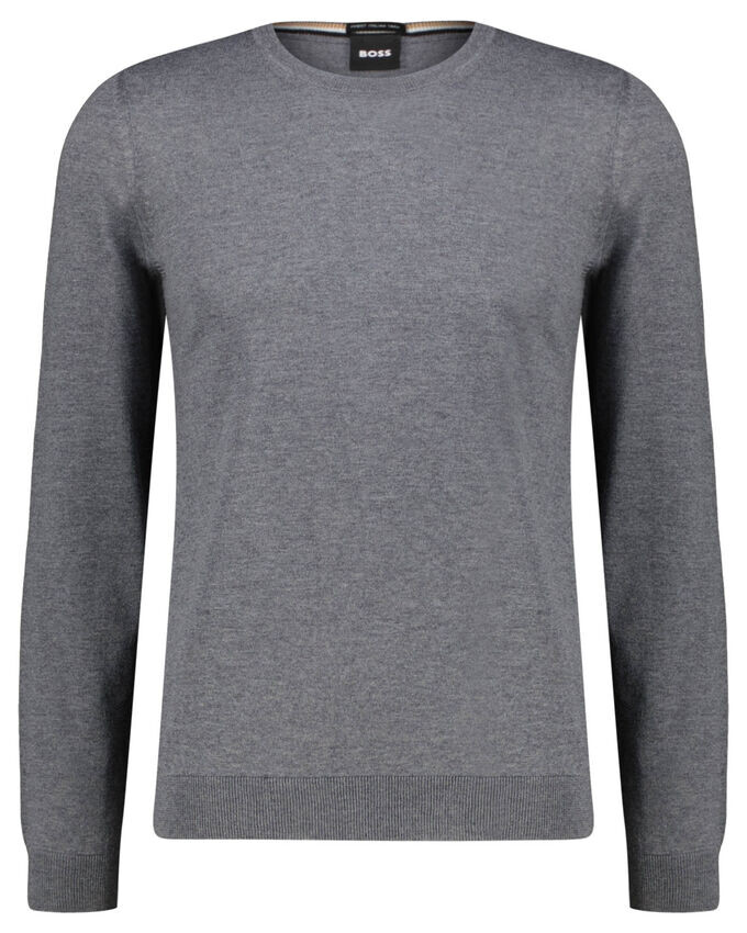 Вязаный свитер лено-п Boss, серый 
Вязаный свитер лено-п Boss, серый