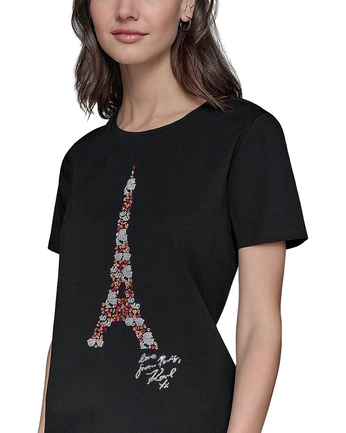 Футболка с цветочным принтом "Эйфелева башня" KARL LAGERFELD PARIS, черный
Футболка с цветочным принтом "Эйфелева башня" KARL LAGERFELD PARIS, черный