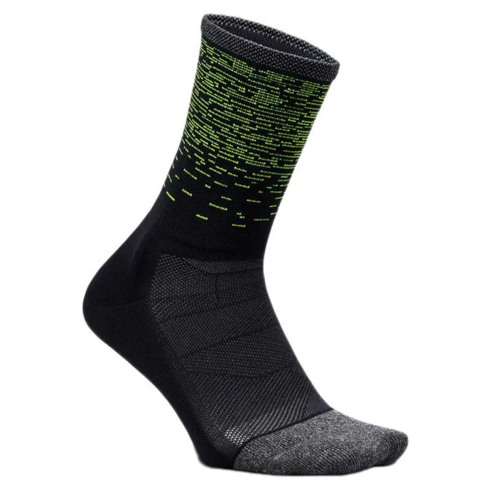 Носки Feetures Elite Light Cushion Reflective Mini crew, черный 
Носки Feetures Elite Light Cushion Reflective Mini crew, черный