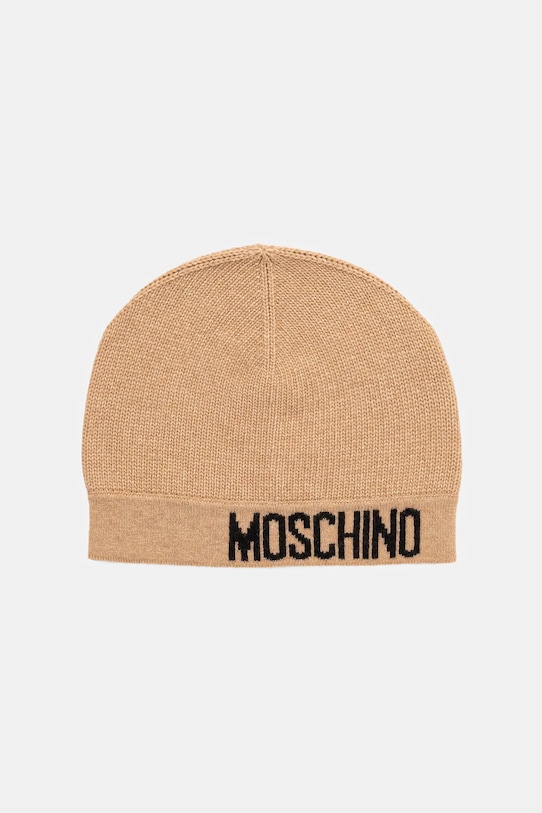 Шерстяная шапка Moschino, бежевый
Шерстяная шапка Moschino, бежевый