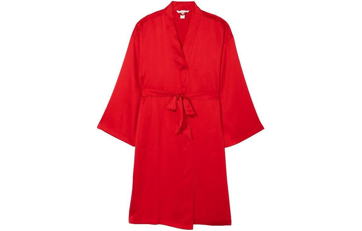 Атласный миди-халат для сна Victoria's Secret красный
Атласный миди-халат для сна Victoria's Secret красный