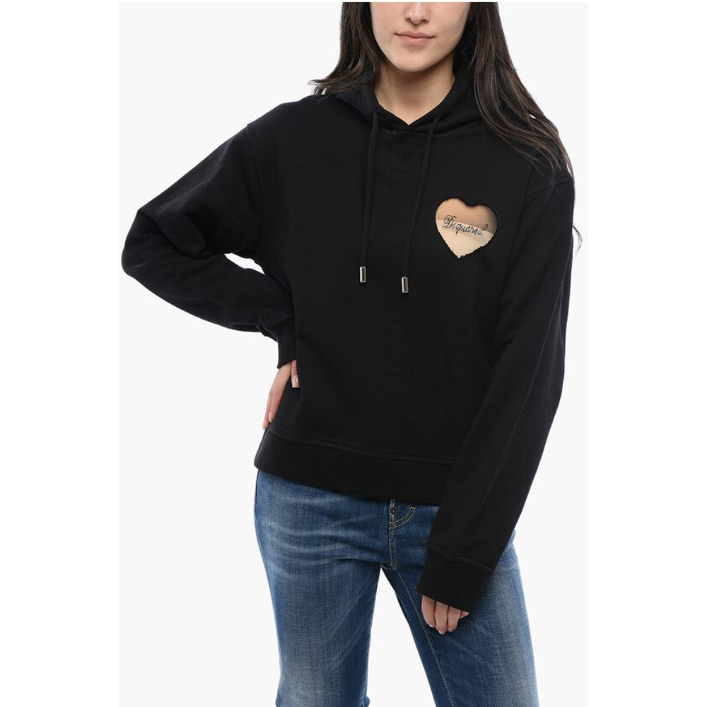 Толстовка с капюшоном из начесаного хлопка с прозрачной вставкой Dsquared2, Black
Толстовка с капюшоном из начесаного хлопка с прозрачной вставкой Dsquared2, Black