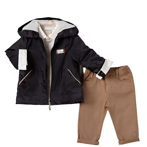 Детский комплект для мальчика: куртка, брюки и рубашка с длинным рукавом Wear Sierra, Blue
Детский комплект для мальчика: куртка, брюки и рубашка с длинным рукавом Wear Sierra, Blue