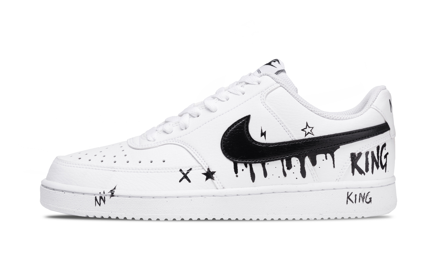 Court Vision 1 Star King амортизация, износостойкие низкие кроссовки для скейтбординга мужские Nike, белый
Court Vision 1 Star King амортизация, износостойкие низкие кроссовки для скейтбординга мужские Nike, белый