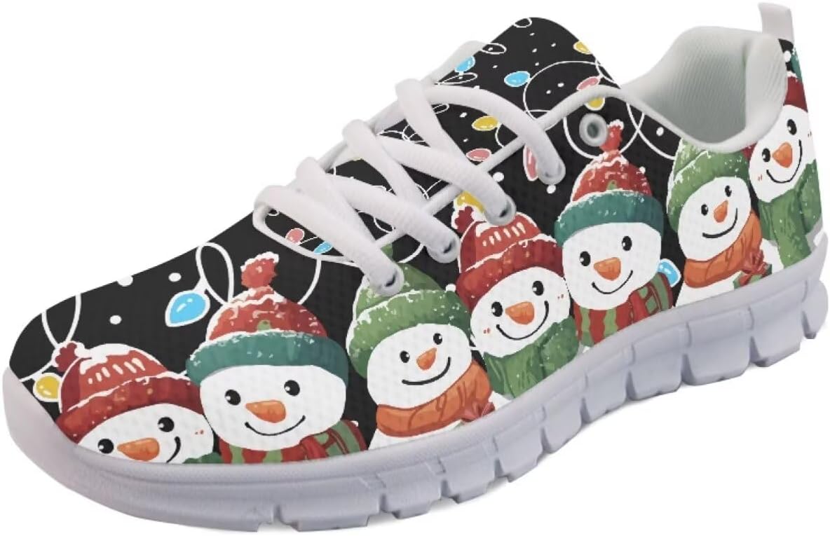 Кроссовки Forchrinse для женщин и мужчин, повседневные, с шнуровкой, для бега и тенниса, обувь для праздников и вечеринок, Christmas Snowman Colorful Lights
Кроссовки Forchrinse для женщин и мужчин, повседневные, с шнуровкой, для бега и тенниса, обувь для праздников и вечеринок, Christmas Snowman Colorful Lights