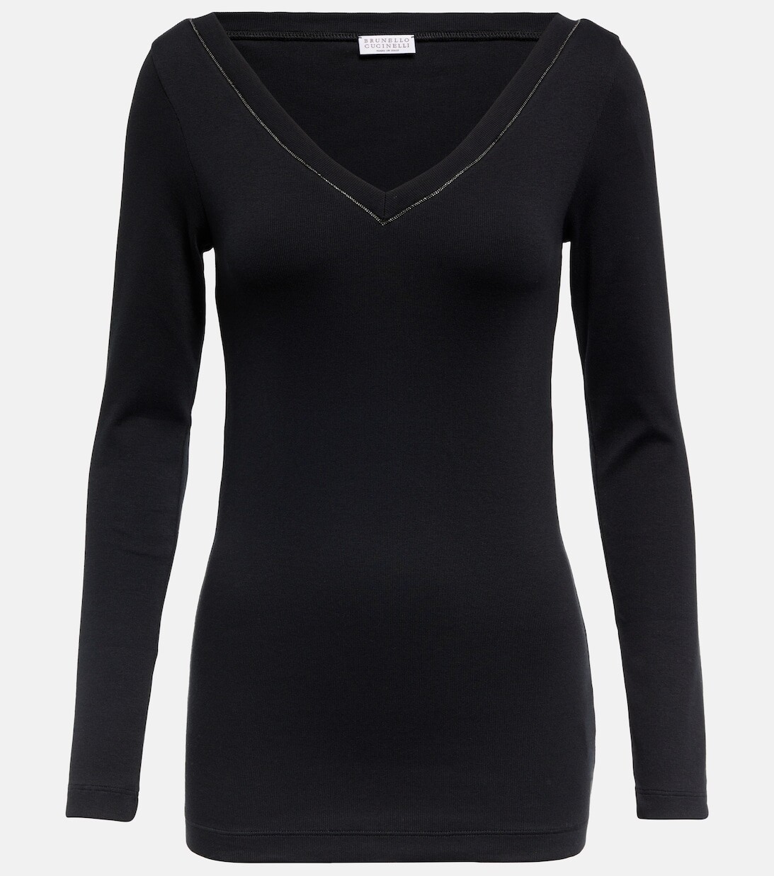 Топ из смесового хлопка BRUNELLO CUCINELLI, черный
Топ из смесового хлопка BRUNELLO CUCINELLI, черный