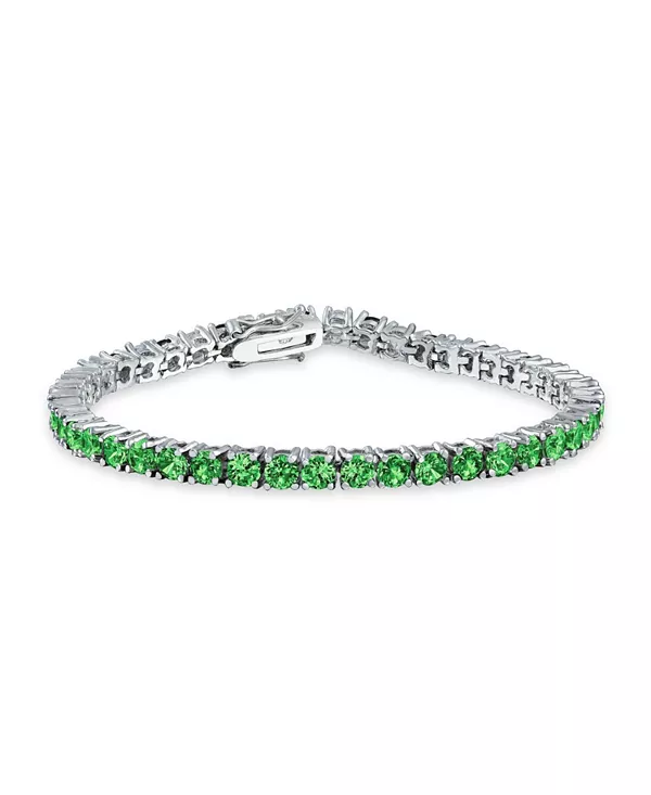 12 карат, набор из 4 зубцов, одинарный круглый кубический цирконий, теннисный браслет для выпускного, 7,5 дюймов Bling Jewelry, green
12 карат, набор из 4 зубцов, одинарный круглый кубический цирконий, теннисный браслет для выпускного, 7,5 дюймов Bling Jewelry, green