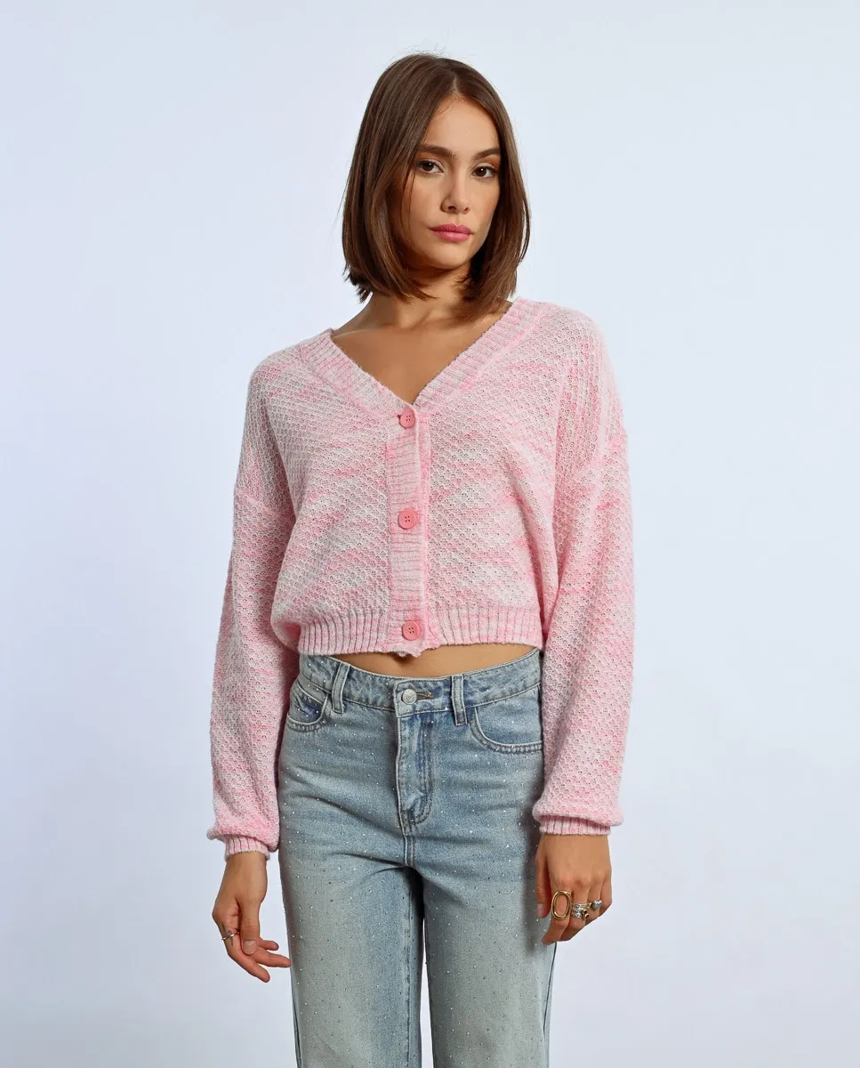 Женский кардиган с принтом тай-дай и застежкой на пуговицы Lili Sidonio, розовый
Женский кардиган с принтом тай-дай и застежкой на пуговицы Lili Sidonio, розовый
