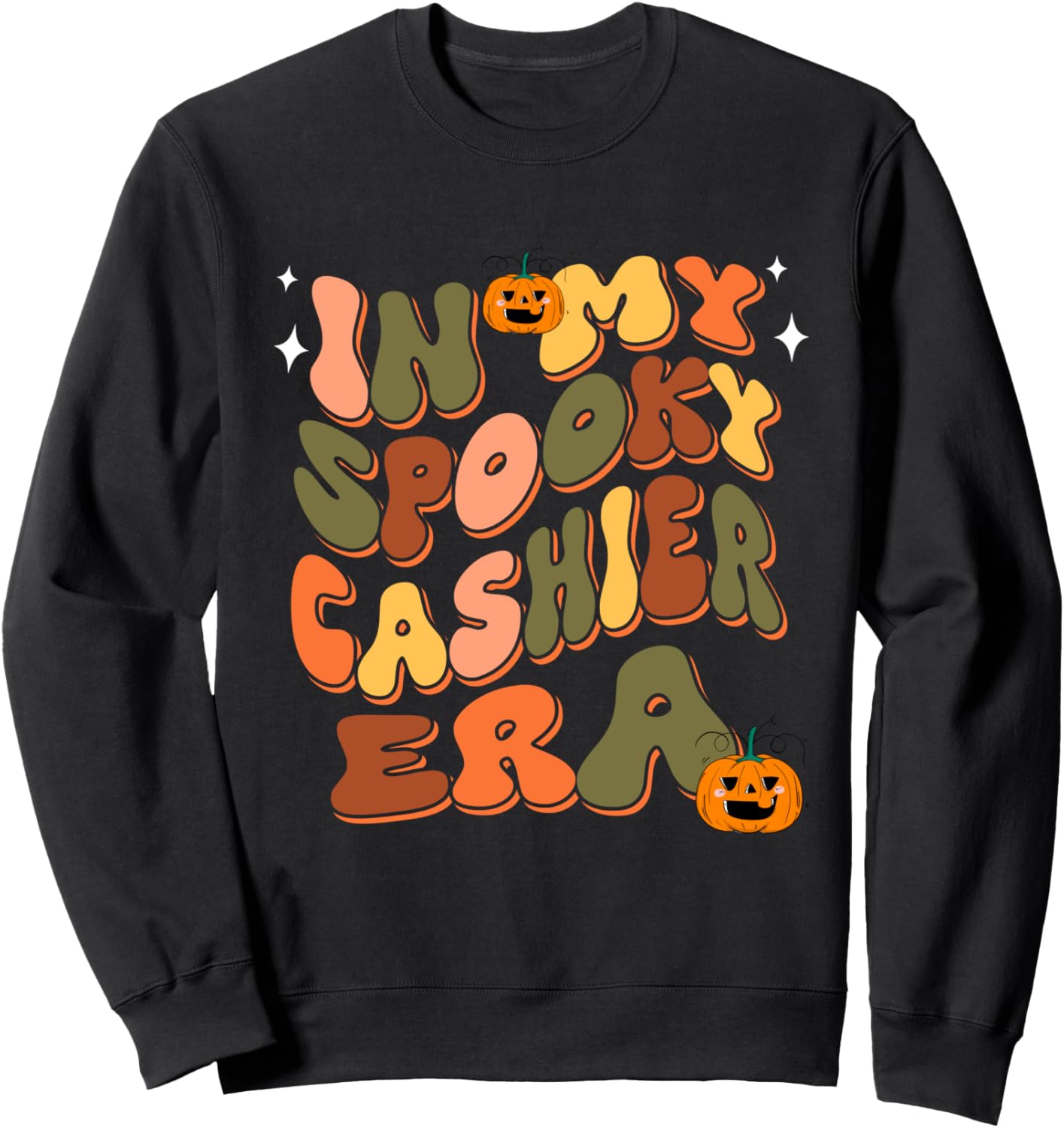 Забавная классная толстовка на Хэллоуин в стиле Мой жуткий кассир Groovy Halloween In My Spooky Cashier Era Tee, черный
Забавная классная толстовка на Хэллоуин в стиле Мой жуткий кассир Groovy Halloween In My Spooky Cashier Era Tee, черный