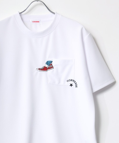 Футболка с короткими рукавами, круглым вырезом, УФ-защитой, вышитым принтом на спине и карманом Converse, белая
Футболка с короткими рукавами, круглым вырезом, УФ-защитой, вышитым принтом на спине и карманом Converse, белая