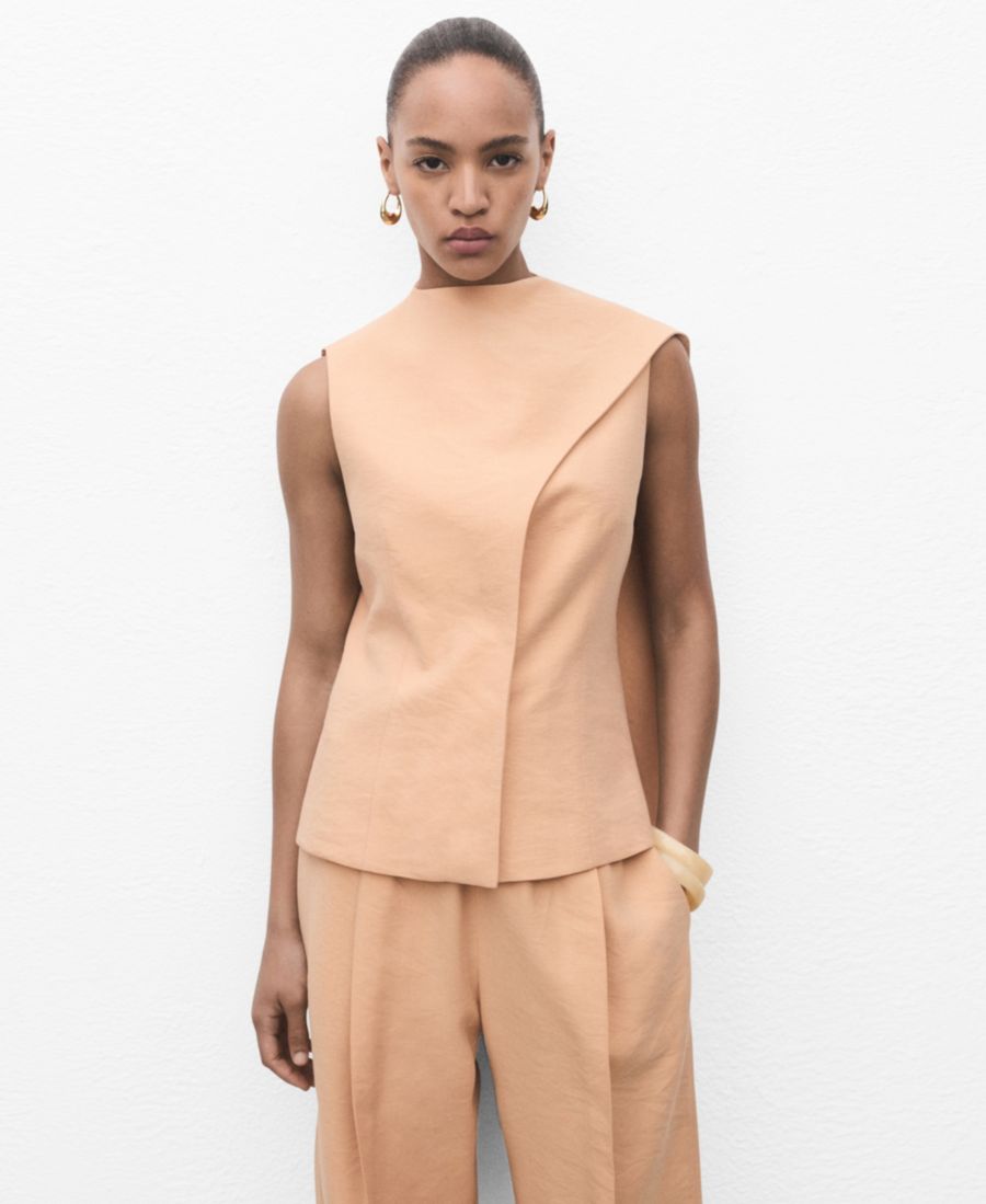 Женский асимметричный топ-платок MANGO, Nude
Женский асимметричный топ-платок MANGO, Nude