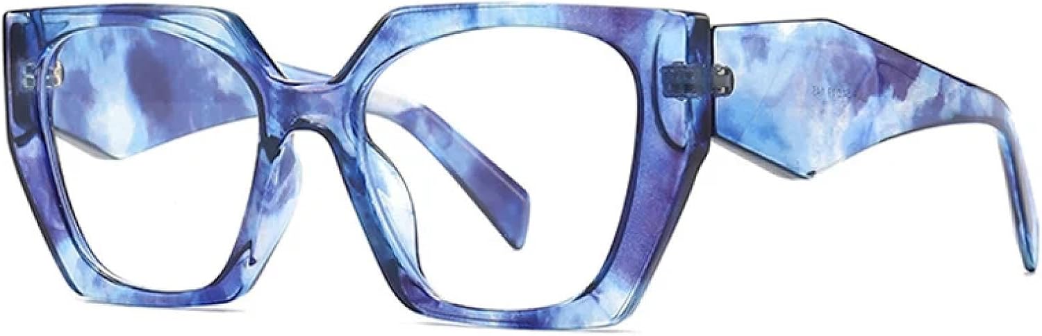 Ретро-солнцезащитные очки «кошачий глаз» в стиле «многоугольник», модные солнцезащитные очки с градиентным переходом для мужчин, защита от УФ-излучения UV400 TVTBBVV, Blue Pattern Clear
Ретро-солнцезащитные очки «кошачий глаз» в стиле «многоугольник», модные солнцезащитные очки с градиентным переходом для мужчин, защита от УФ-излучения UV400 TVTBBVV, Blue Pattern Clear