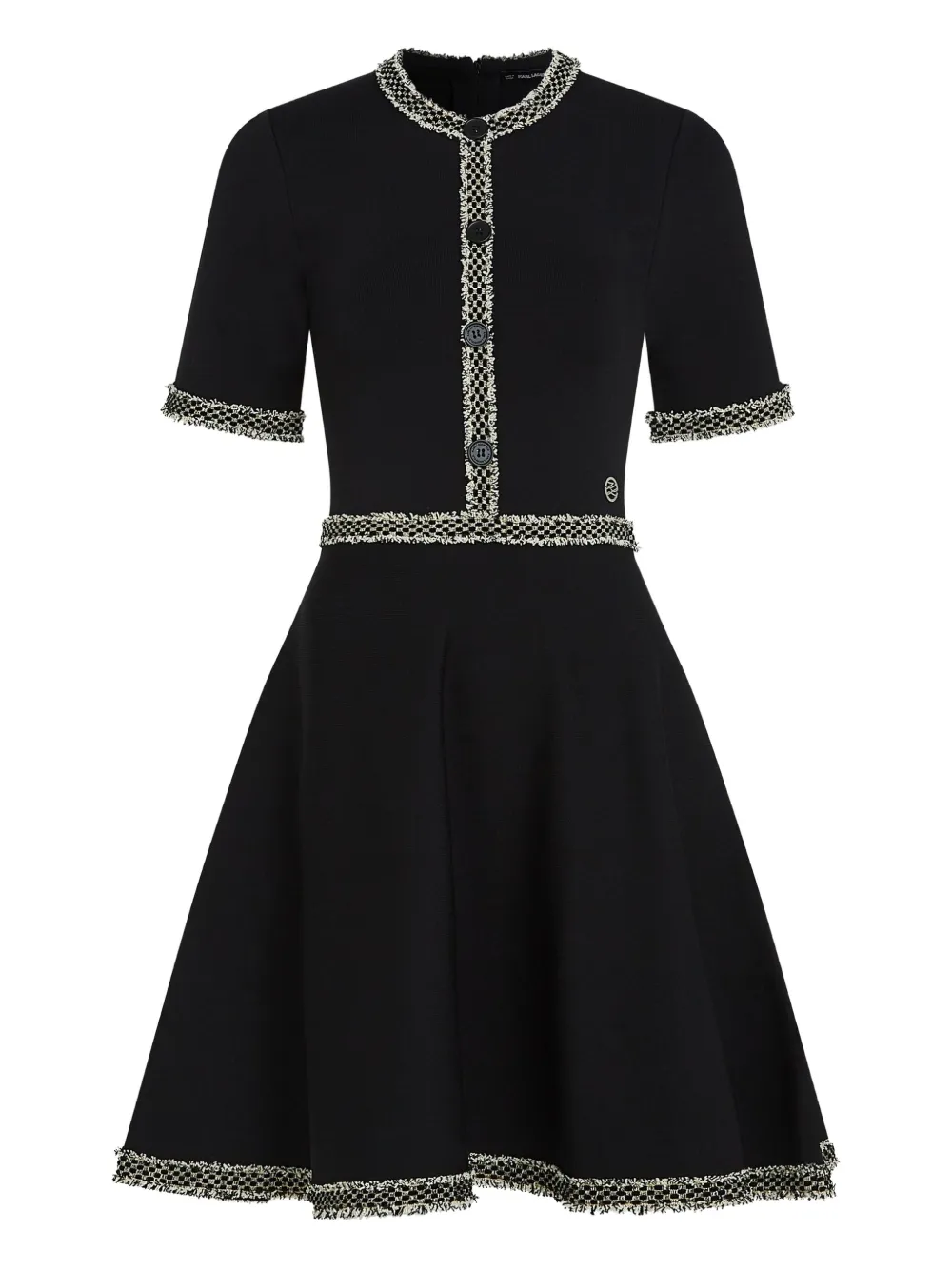 Трикотажное платье KARL LAGERFELD, черный 
Трикотажное платье KARL LAGERFELD, черный