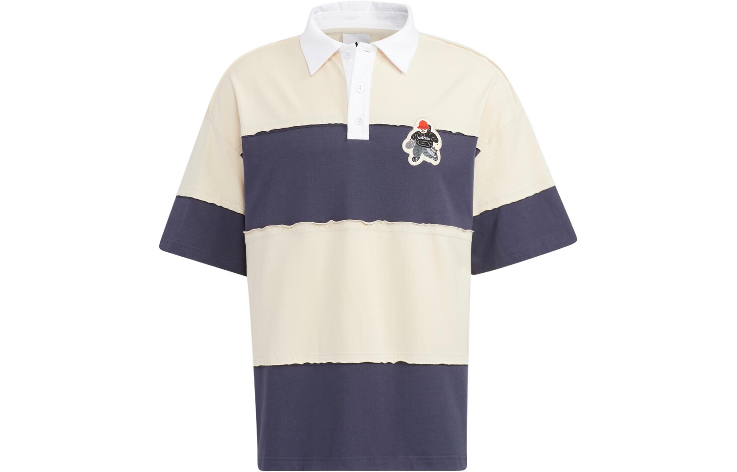 CHARR Cartoon Striped Colorblock Polo Shirt Yellow Adidas Originals, цвет Apricot Cream
CHARR Cartoon Striped Colorblock Polo Shirt Yellow Adidas Originals, цвет Apricot Cream