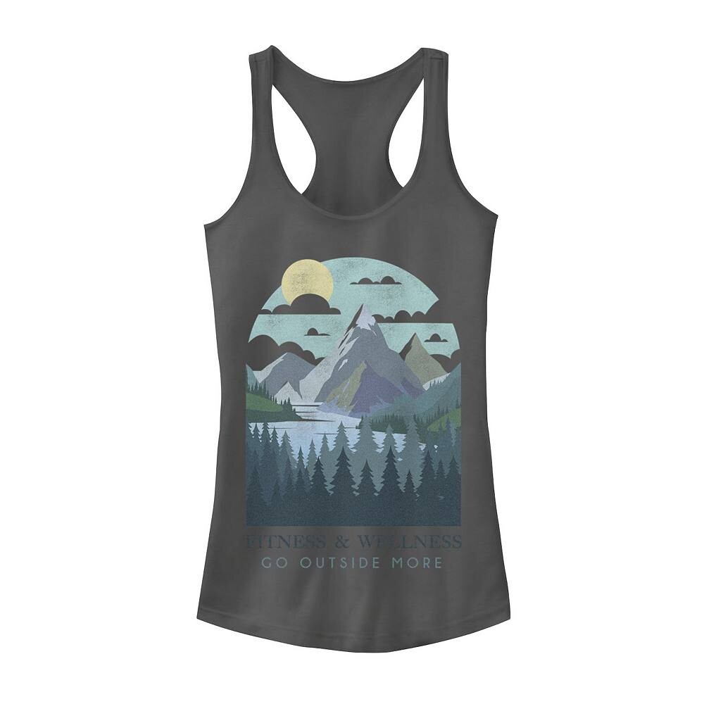 Модная майка для юниоров с надписью «Fitness & Wellness Go Outdoor More» в горах Licensed Character, цвет Charcoal
Модная майка для юниоров с надписью «Fitness & Wellness Go Outdoor More» в горах Licensed Character, цвет Charcoal