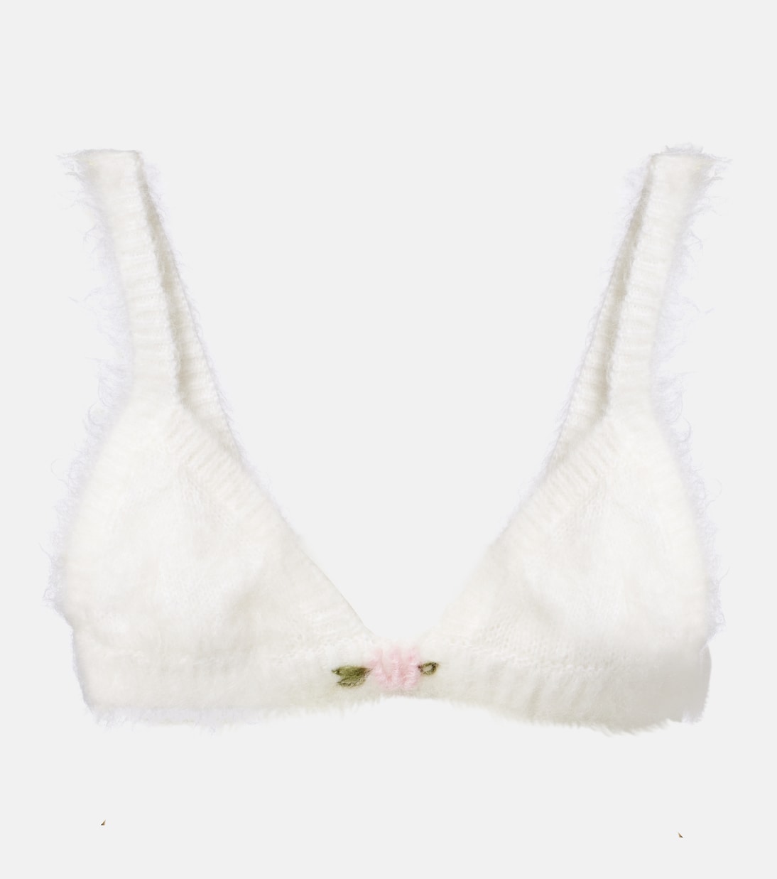 Бюстгальтер-топ из смеси мохера и шерсти Alessandra Rich, белый
Бюстгальтер-топ из смеси мохера и шерсти Alessandra Rich, белый