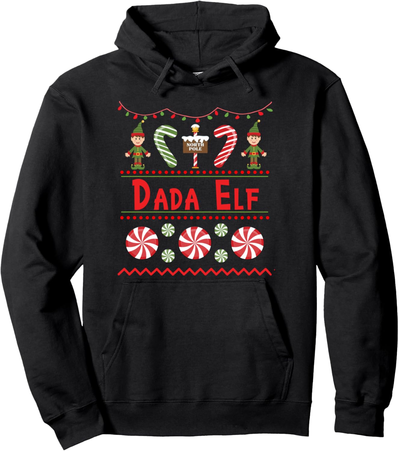Забавная семейная рождественская толстовка с эльфом от Dada Elf Christmas Season Matching Holiday Party Gift Store, черный
Забавная семейная рождественская толстовка с эльфом от Dada Elf Christmas Season Matching Holiday Party Gift Store, черный