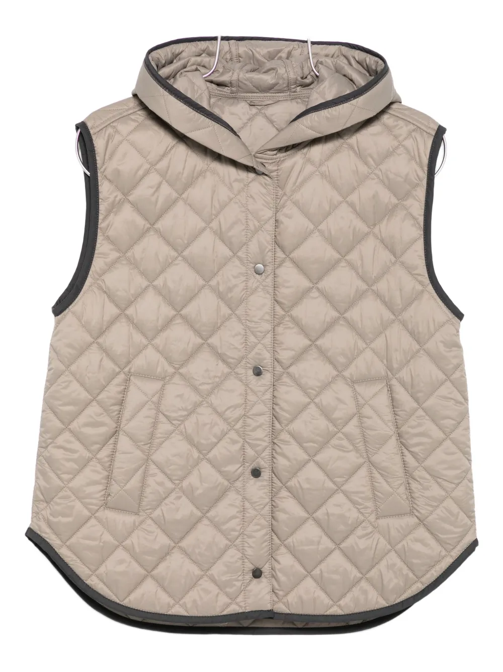 Стеганый жилет с капюшоном Brunello Cucinelli, нейтральный
Стеганый жилет с капюшоном Brunello Cucinelli, нейтральный