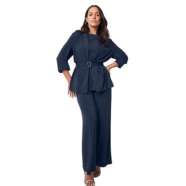 Женский plus size гардеробный комплект из 4 предметов с поясом Jessica London
Женский plus size гардеробный комплект из 4 предметов с поясом Jessica London