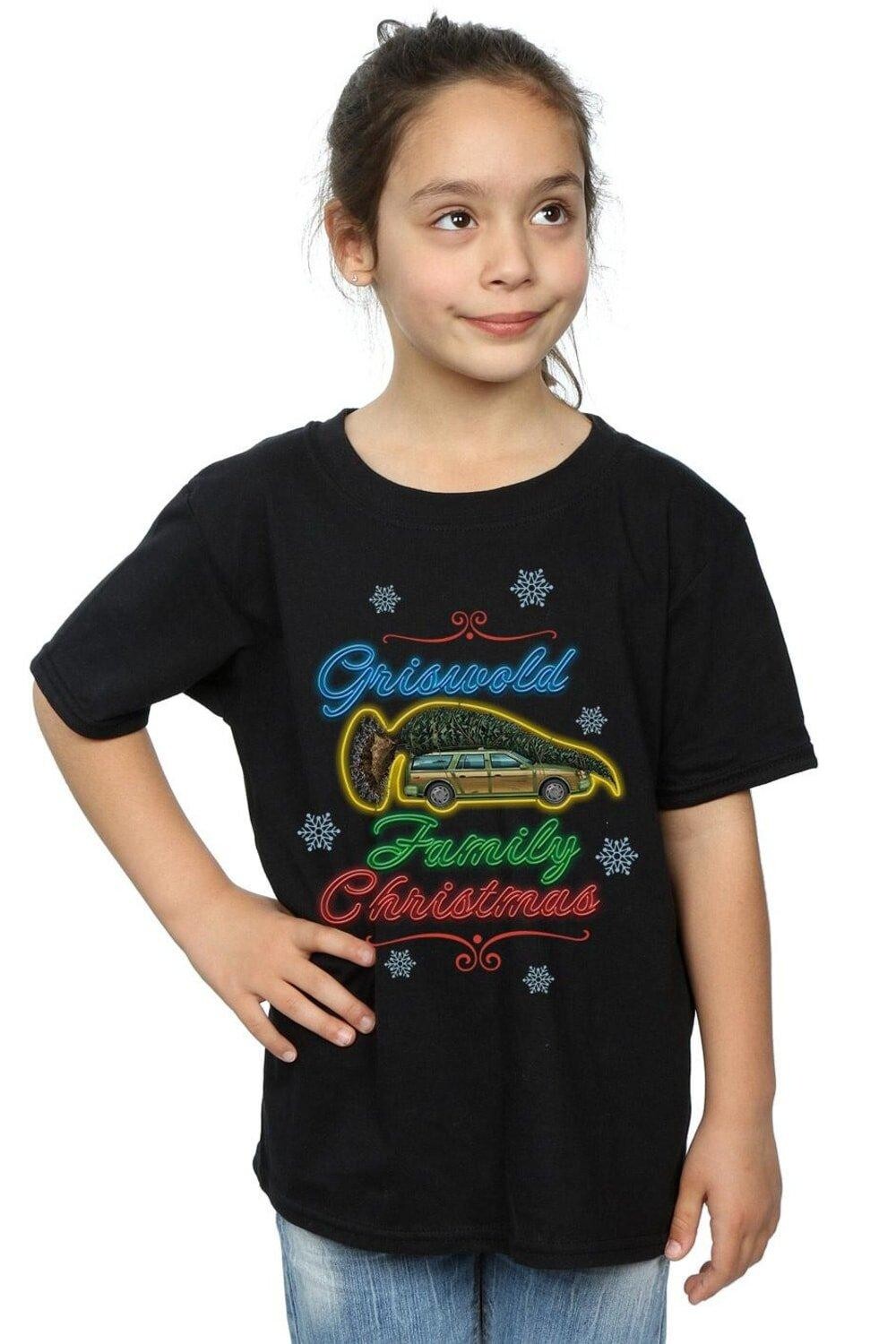 Рождественская хлопковая футболка Griswold Family Family National Lampoon's Christmas Vacation, черный
Рождественская хлопковая футболка Griswold Family Family National Lampoon's Christmas Vacation, черный