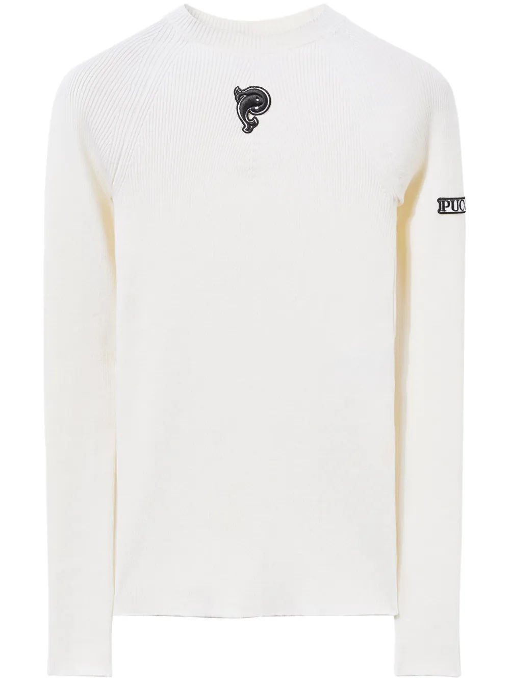 Джемпер в рубчик с вышитым логотипом PUCCI, белый
Джемпер в рубчик с вышитым логотипом PUCCI, белый