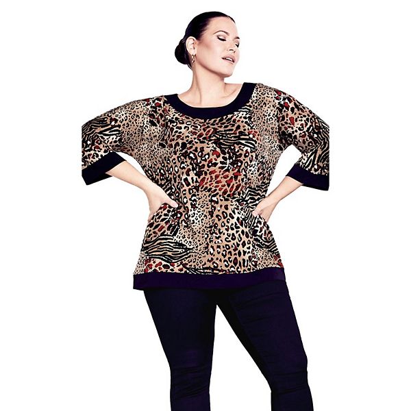 Женский топ Tessa plus size Avenue, Spice Animal Mix
Женский топ Tessa plus size Avenue, Spice Animal Mix