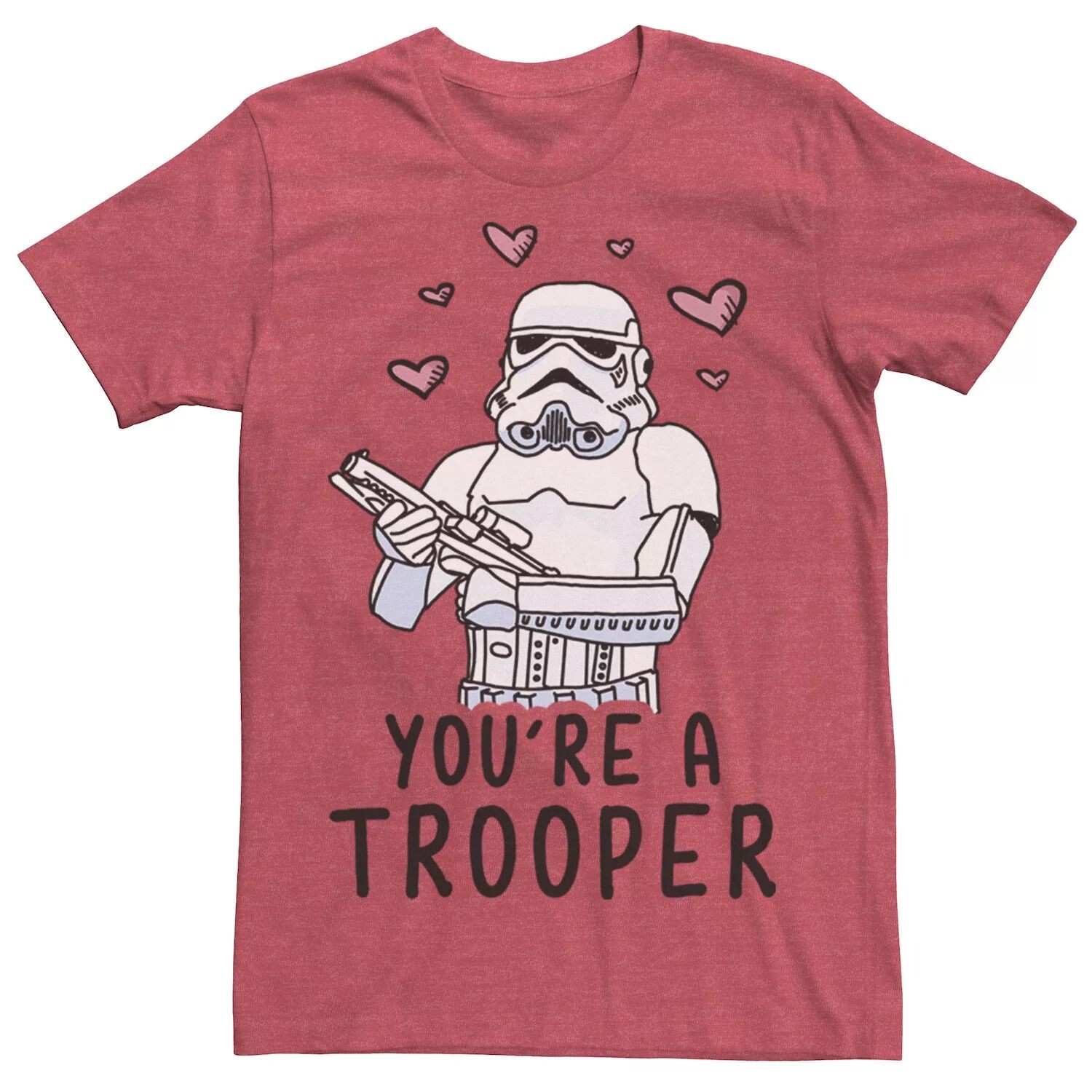 Мужская футболка с рисунком плавающих сердечек You're A Trooper Star Wars
Мужская футболка с рисунком плавающих сердечек You're A Trooper Star Wars