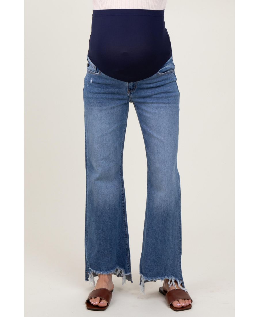 Синие джинсы-клеш с бахромой и асимметричным низом, укороченные, для беременных Pinkblush, Blue
Синие джинсы-клеш с бахромой и асимметричным низом, укороченные, для беременных Pinkblush, Blue