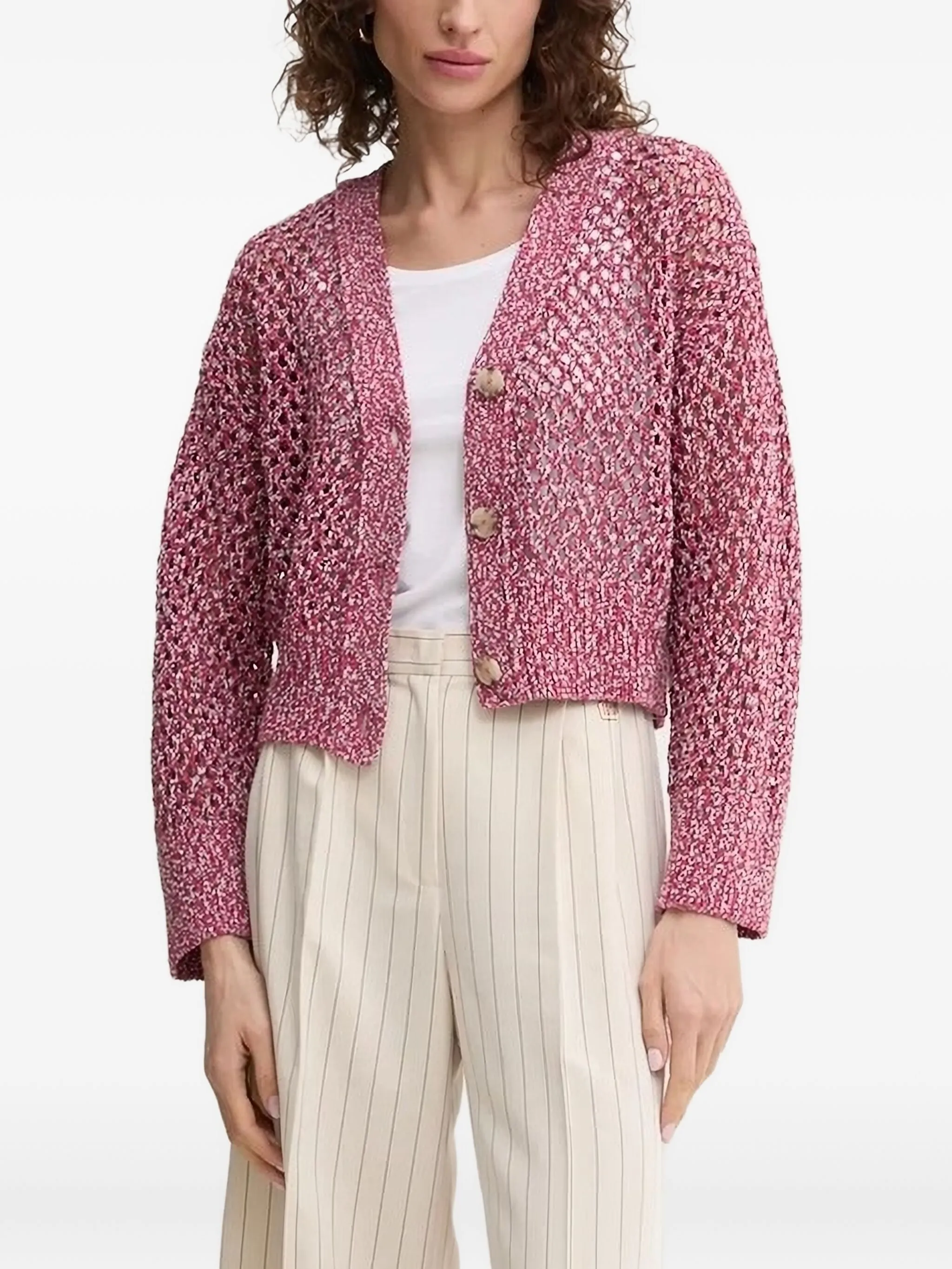 Кардиган рыхлой вязки Boss, розовый
Кардиган рыхлой вязки Boss, розовый