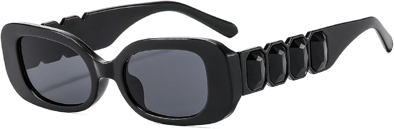 Прямоугольные солнцезащитные очки со стразами для женщин и мужчин, блестящие, украшенные драгоценными камнями, в стиле ретро, квадратные солнцезащитные очки 90-х, большие, с бриллиантами mincl, Black
Прямоугольные солнцезащитные очки со стразами для женщин и мужчин, блестящие, украшенные драгоценными камнями, в стиле ретро, квадратные солнцезащитные очки 90-х, большие, с бриллиантами mincl, Black