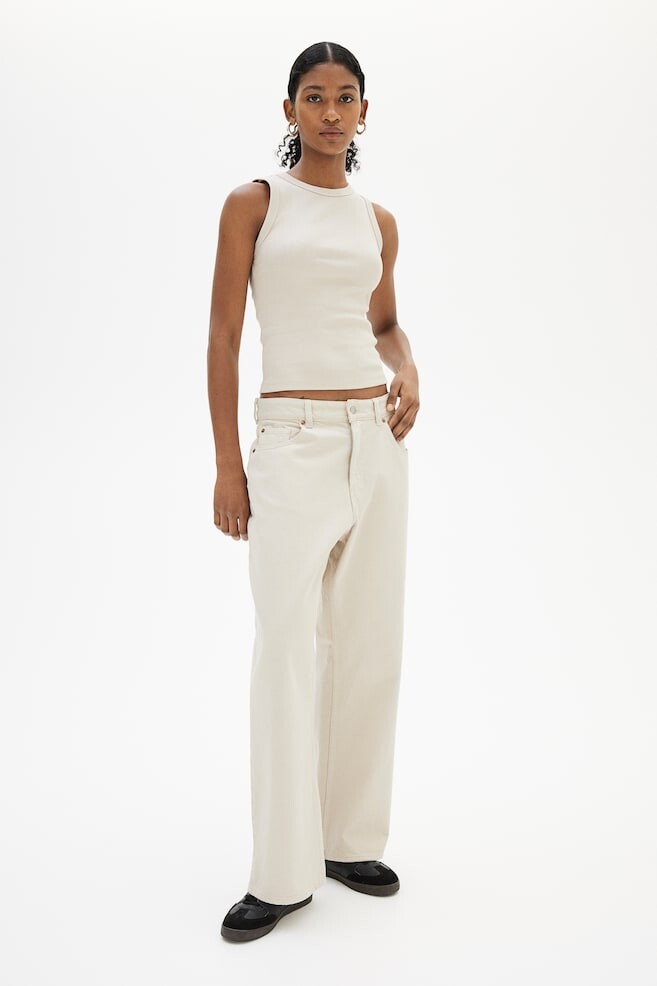 Майка в рубчик H&M, бежевый
Майка в рубчик H&M, бежевый