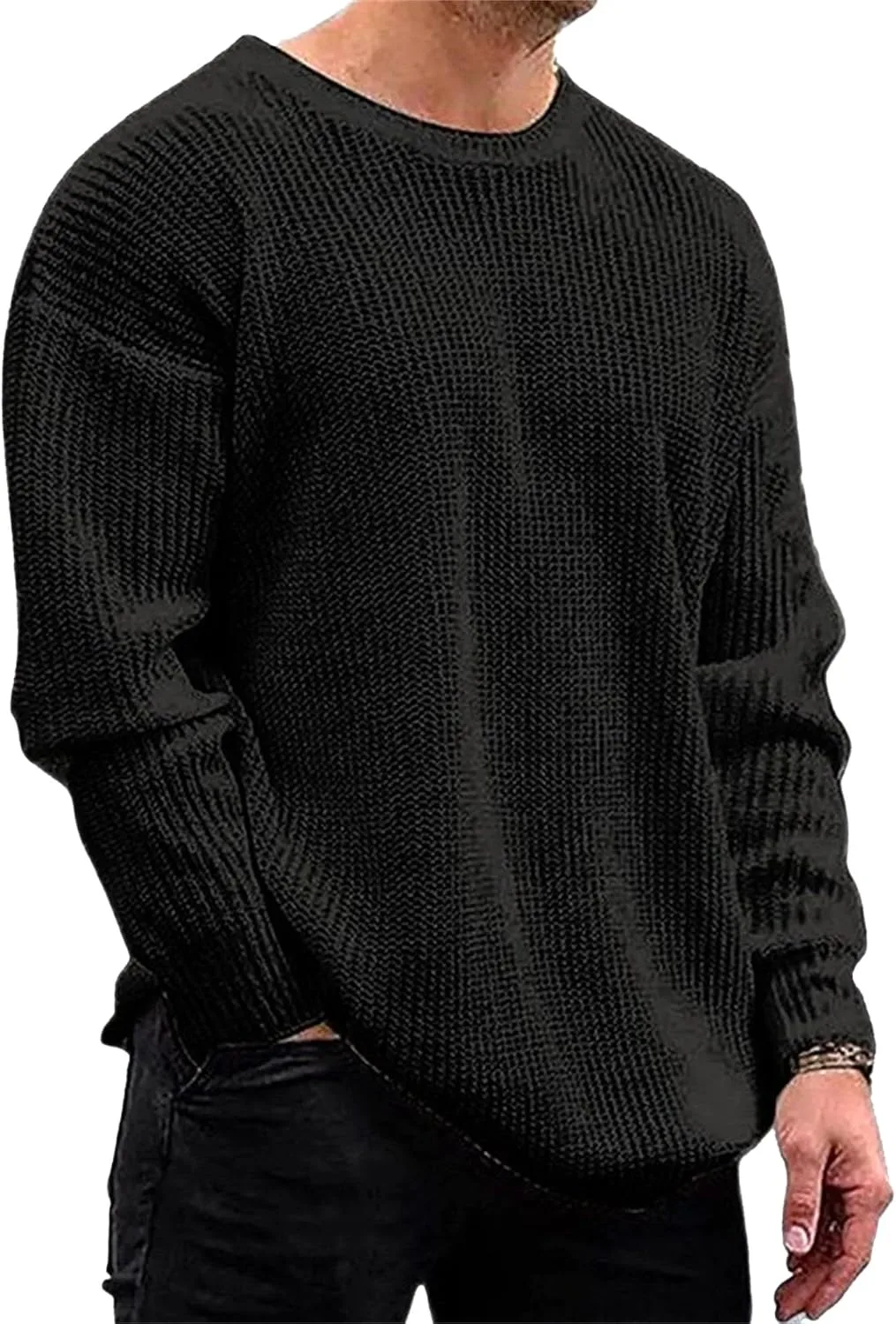 Мужской свитер с круглым вырезом и длинными рукавами, мягкий, текстурированный JEShifangjiusu
Мужской свитер с круглым вырезом и длинными рукавами, мягкий, текстурированный JEShifangjiusu