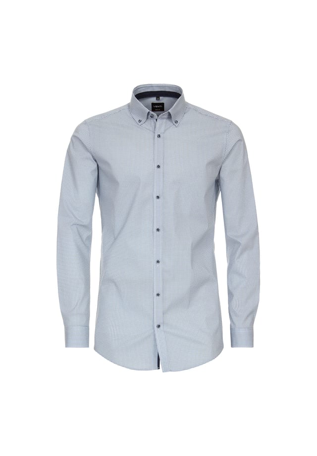 Рубашка с принтом в деловом стиле облегающая фигуру Venti, синий
Рубашка с принтом в деловом стиле облегающая фигуру Venti, синий