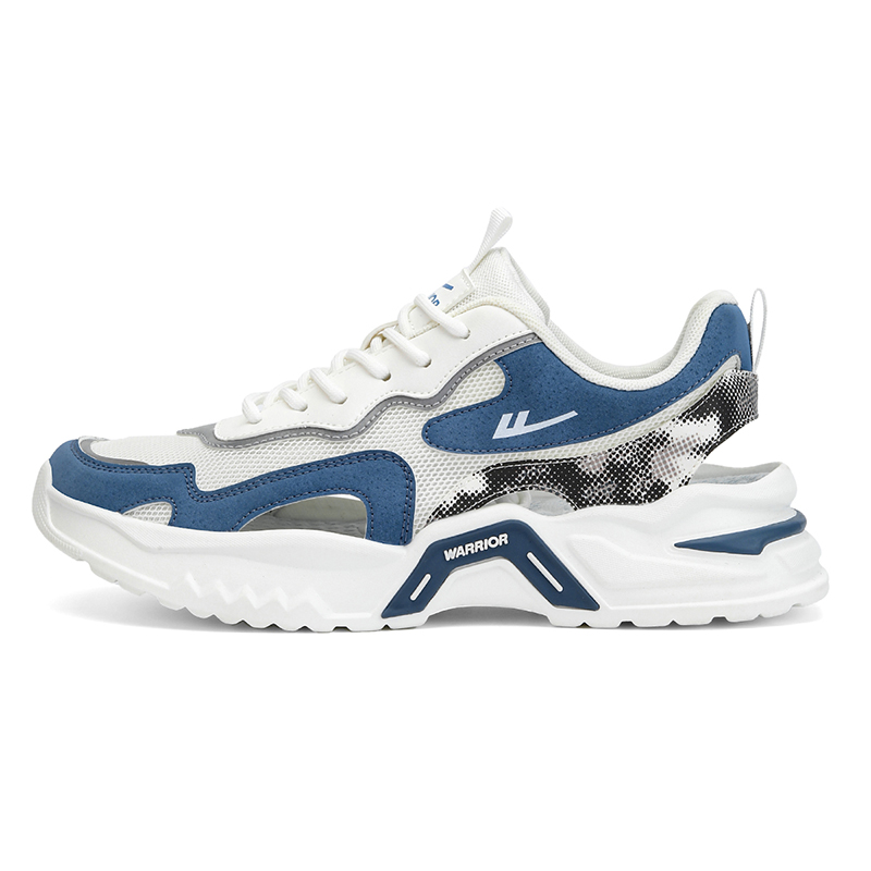 Warrior Амортизирующие противоскользящие дышащие низкие повседневные кроссовки мужские, белый/синий
Warrior Амортизирующие противоскользящие дышащие низкие повседневные кроссовки мужские, белый/синий