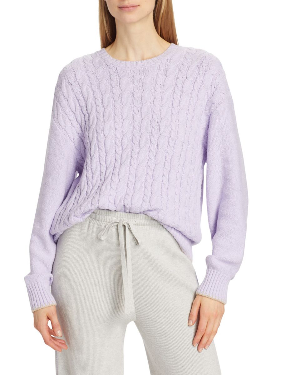 Свитер с круглым вырезом и косой вязкой ATM Anthony Thomas Melillo, цвет Pale Orchid
Свитер с круглым вырезом и косой вязкой ATM Anthony Thomas Melillo, цвет Pale Orchid