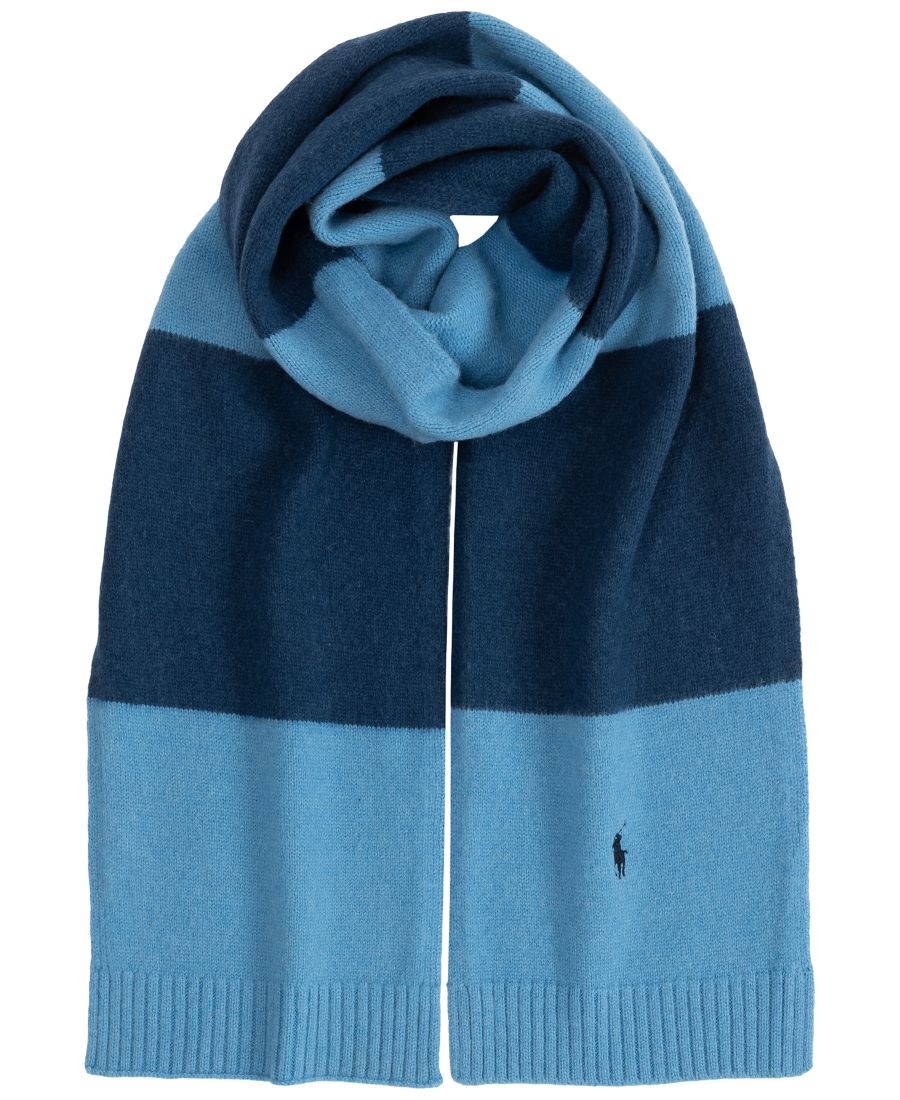 Мужской полосатый шарф Polo Ralph Lauren, Navy Blue
Мужской полосатый шарф Polo Ralph Lauren, Navy Blue