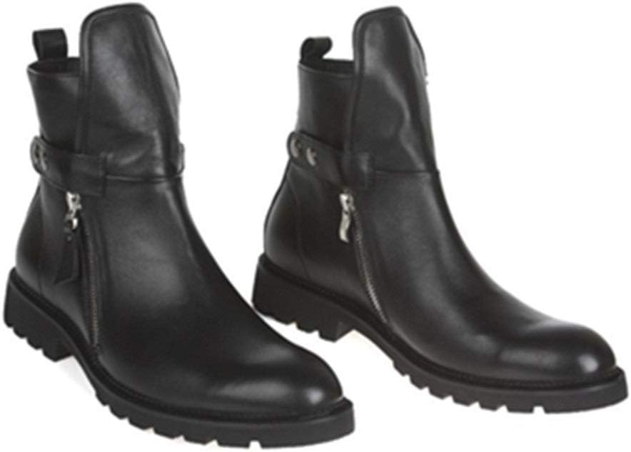 Мужские ботинки Rui Landed, высокие, с легким надеванием, из высококачественной натуральной кожи, с двойной молнией, металлическим декором, водонепроницаемые, с заостренным носком и средней устойчивой подошвой (Цвет: черный, Размер: 10 M US)
Мужские ботинки Rui Landed, высокие, с легким надеванием, из высококачественной натуральной кожи, с двойной молнией, металлическим декором, водонепроницаемые, с заостренным носком и средней устойчивой подошвой (Цвет: черный, Размер: 10 M US)