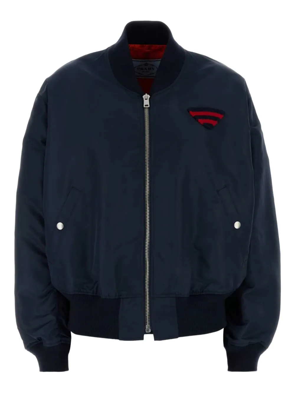 Бомбер с нашивкой-логотипом Prada, синий
Бомбер с нашивкой-логотипом Prada, синий
