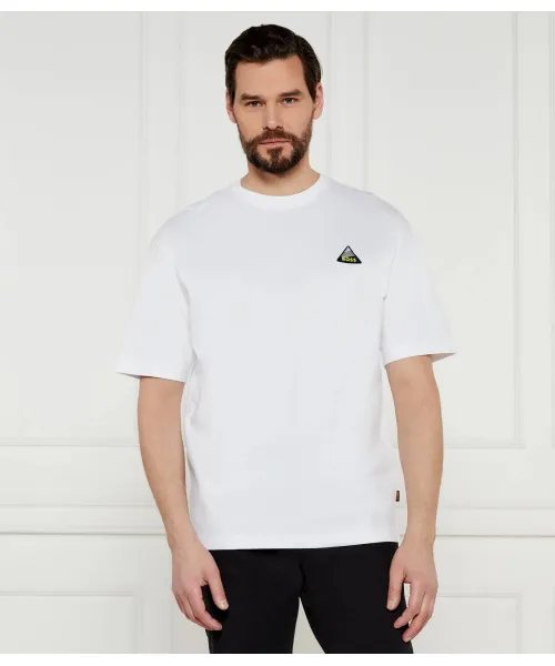 Футболка te_fishpatch Loose fit Boss Orange, белый 
Футболка te_fishpatch Loose fit Boss Orange, белый
